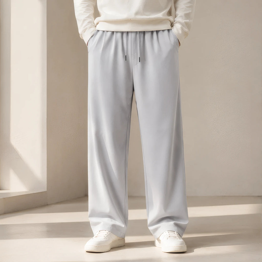 Emory Relaxed Pants - Light Gray - Men's Clothing > Pants > Wide-Leg Pants - Brondals - Image 1