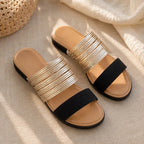 Esme Orthopedic Open Toe Sandals - Black - Sandals - Brondals - Image 1
