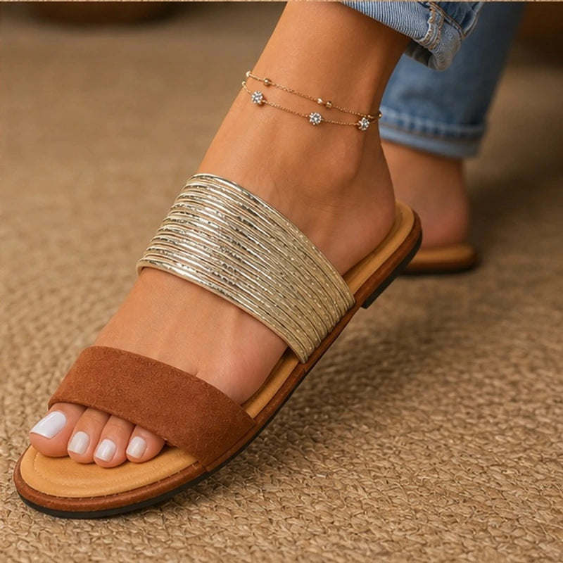 Esme Orthopedic Open Toe Sandals - Brown - open toe - Brondals - Image 4