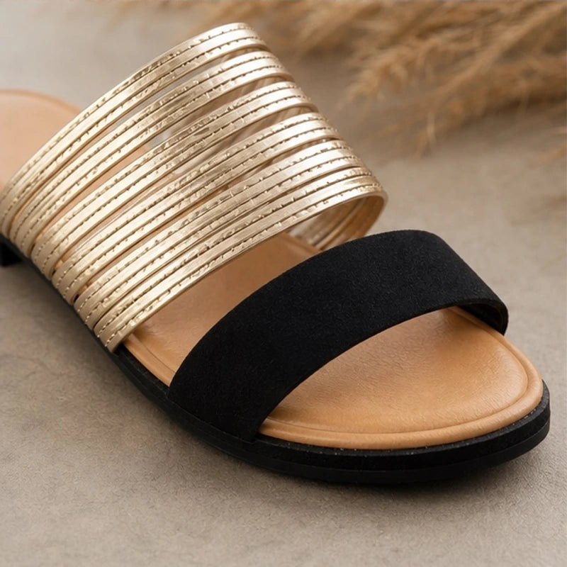 Esme Orthopedic Open Toe Sandals - Black - women's sandals - Brondals - Image 2