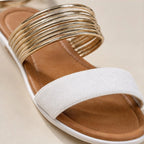 Esme Orthopedic Open Toe Sandals - White - women's sandals - Brondals - Image 2