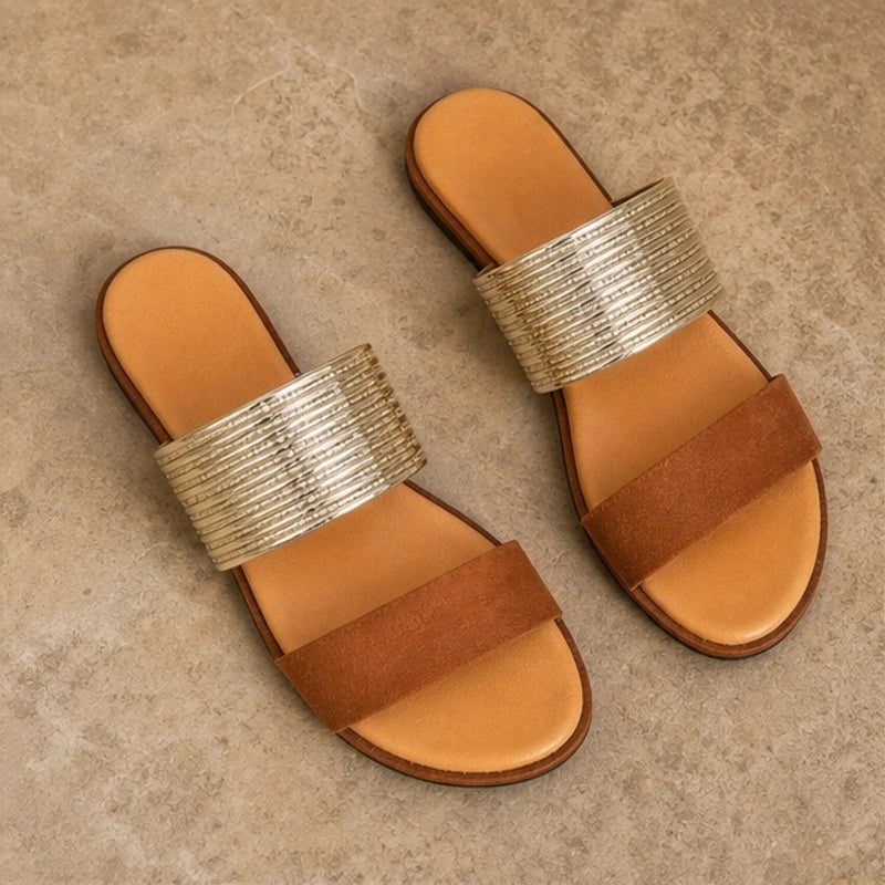 Esme Orthopedic Open Toe Sandals - Brown - Sandals - Brondals - Image 1