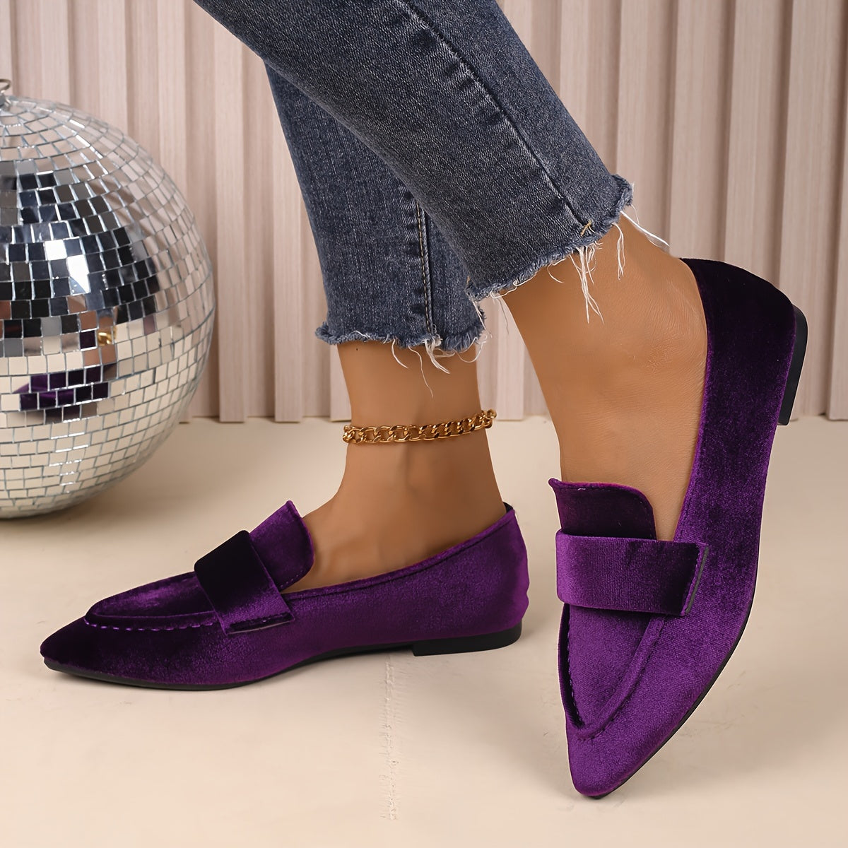 Mocasín de terciopelo veneciano