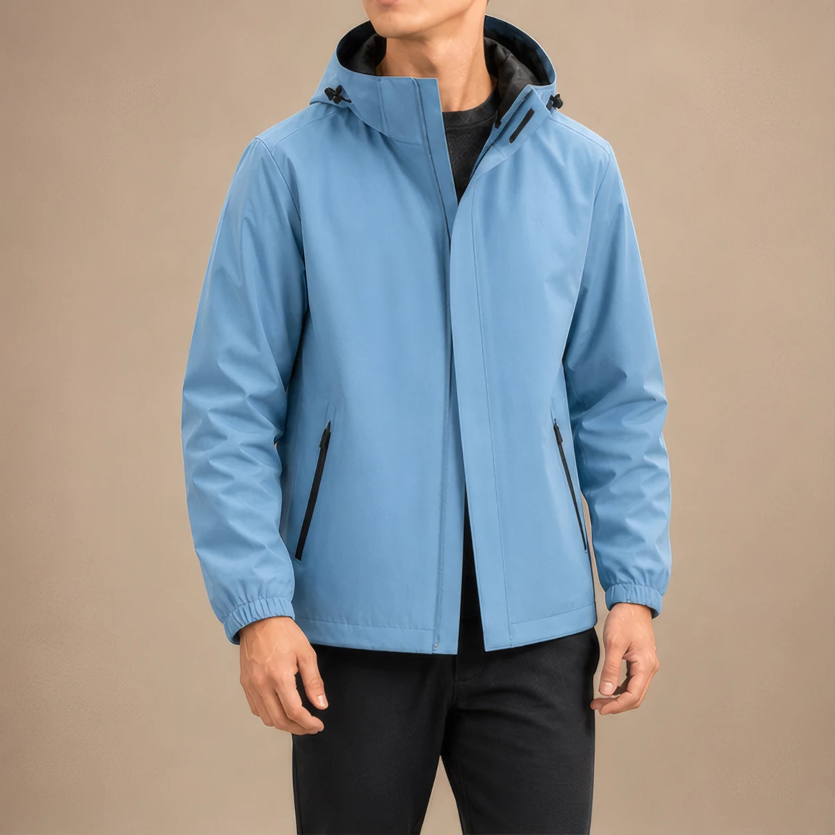 Fabian Hooded Jacket - Haze Blue - Men's Clothing > Outerwear > Hooded Jackets - Brondals - Image 1