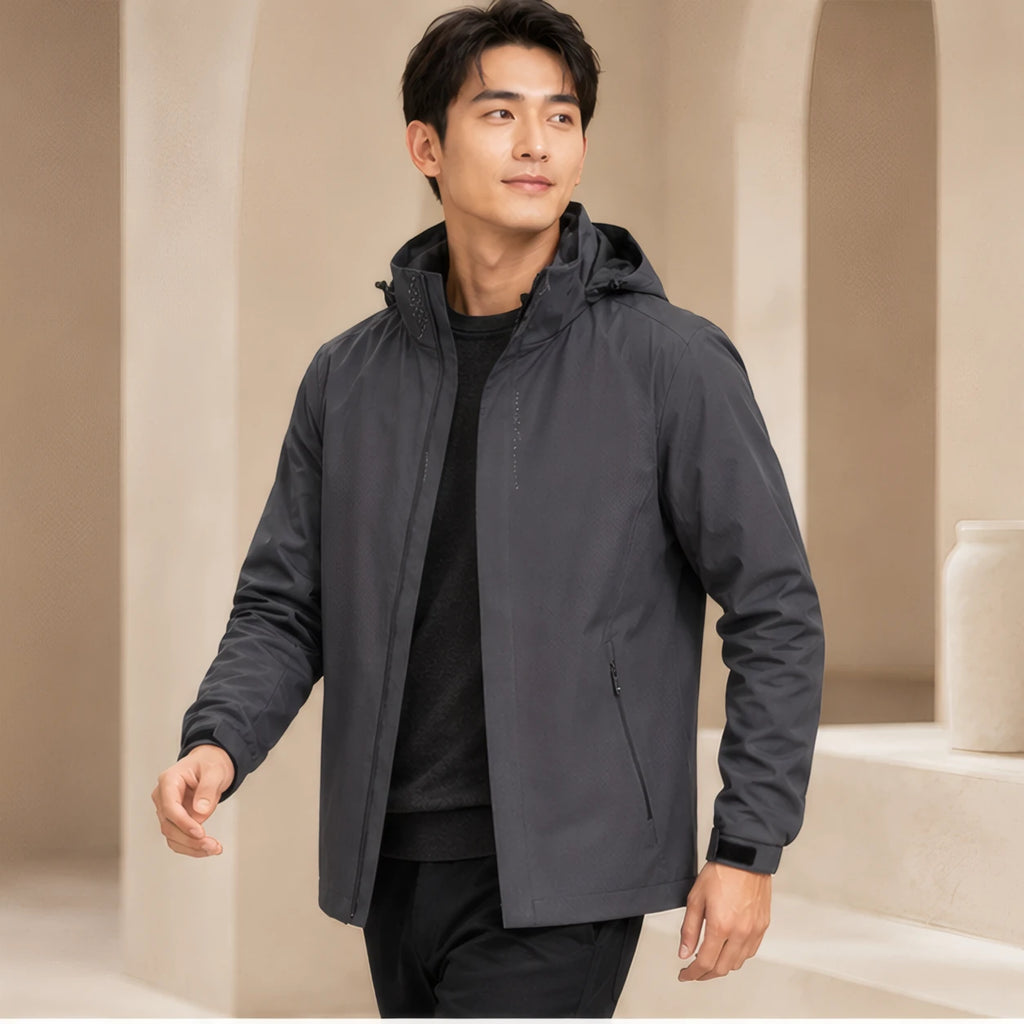 Fabian Hooded Jacket - Dark Gray - Catalog Group: Clothing - Brondals - Image 2