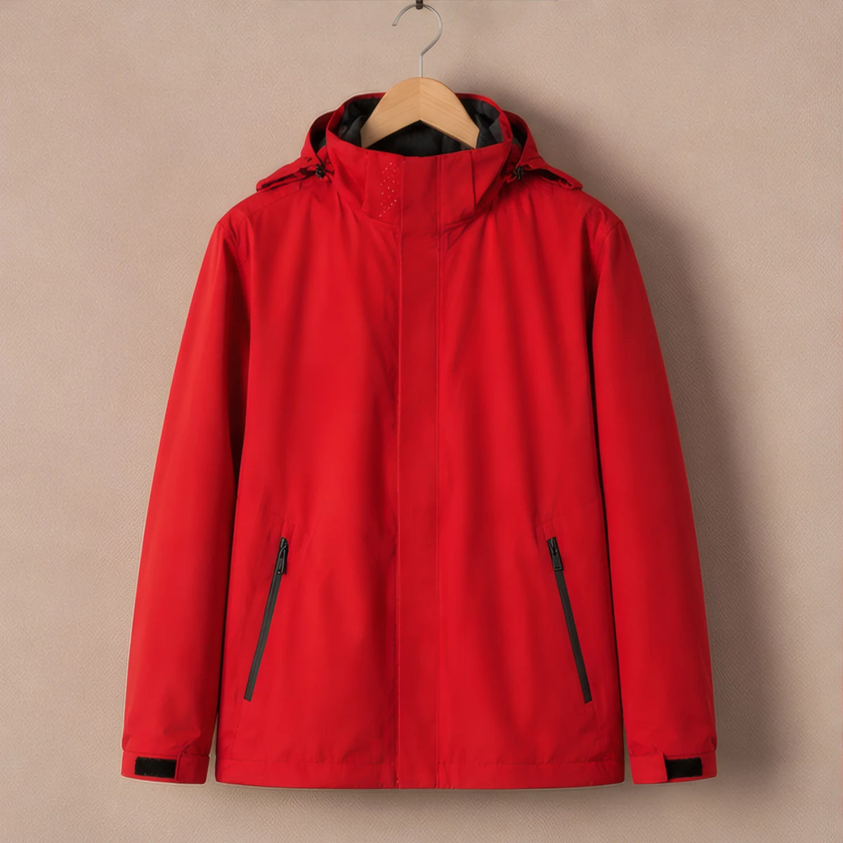 Fabian Hooded Jacket - Red - Department: Men - Brondals - Image 3