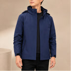 Fabian Hooded Jacket - Dark Blue - Men's Clothing > Outerwear > Hooded Jackets - Brondals - Image 1