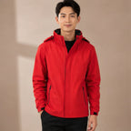 Fabian Hooded Jacket - Red - Men's Clothing > Outerwear > Hooded Jackets - Brondals - Image 1