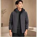 Fabian Hooded Jacket - Dark Gray - Men's Clothing > Outerwear > Hooded Jackets - Brondals - Image 1
