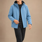 Fabian Hooded Jacket - Haze Blue - Catalog Group: Clothing - Brondals - Image 2