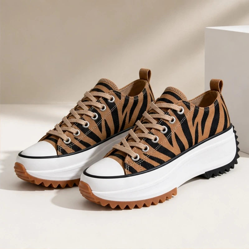 Fabienne Platform Sneakers - Tiger - women's sneakers - Brondals - Image 2