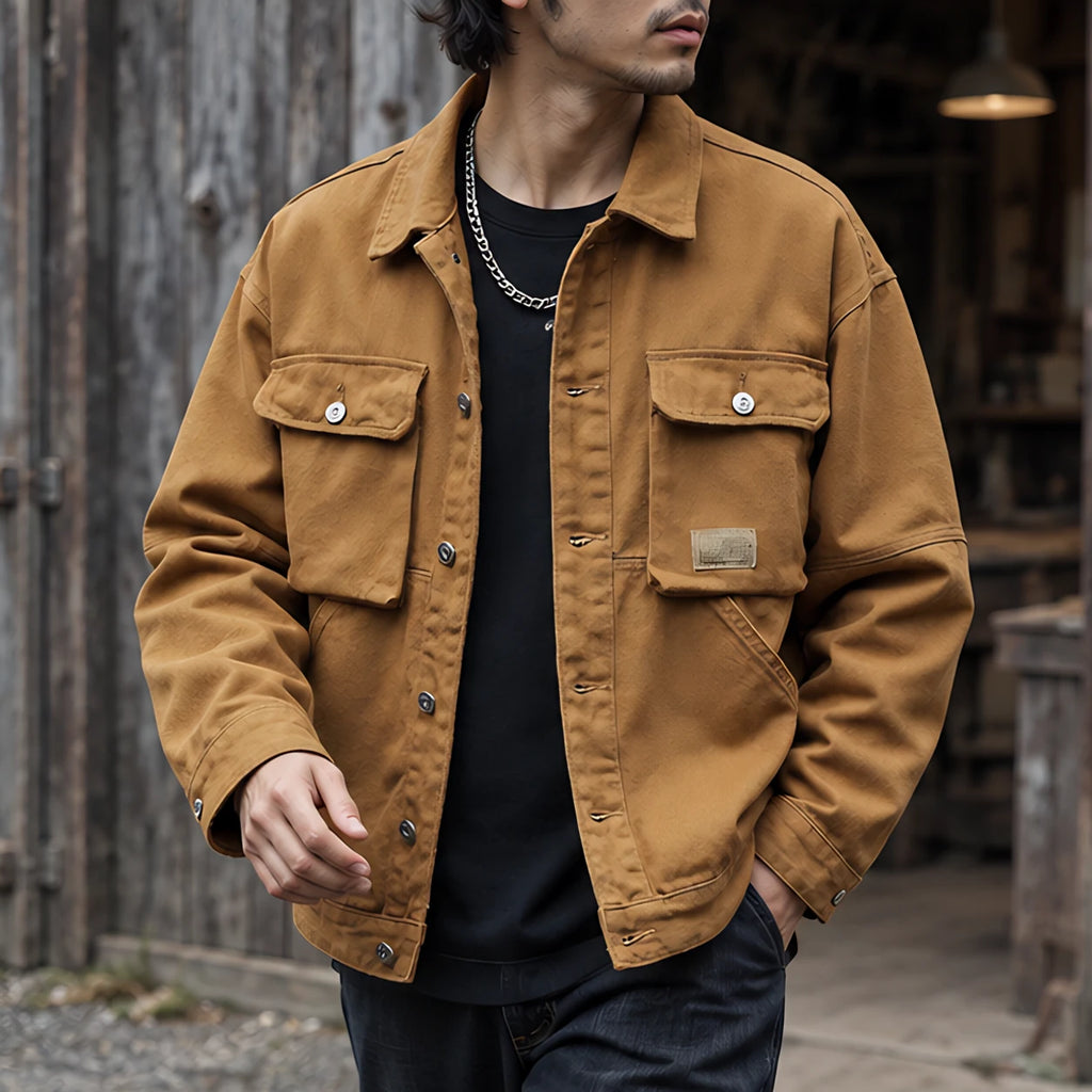 Fairfax Men's Utility Field Jacket - Yellow - discount-eligible - Brondals - Image 2