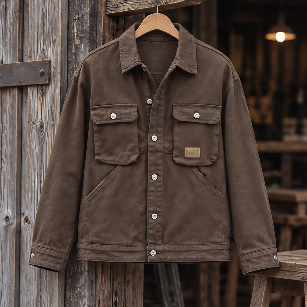 Fairfax Men's Utility Field Jacket - Brown - jacket - Brondals - Image 3