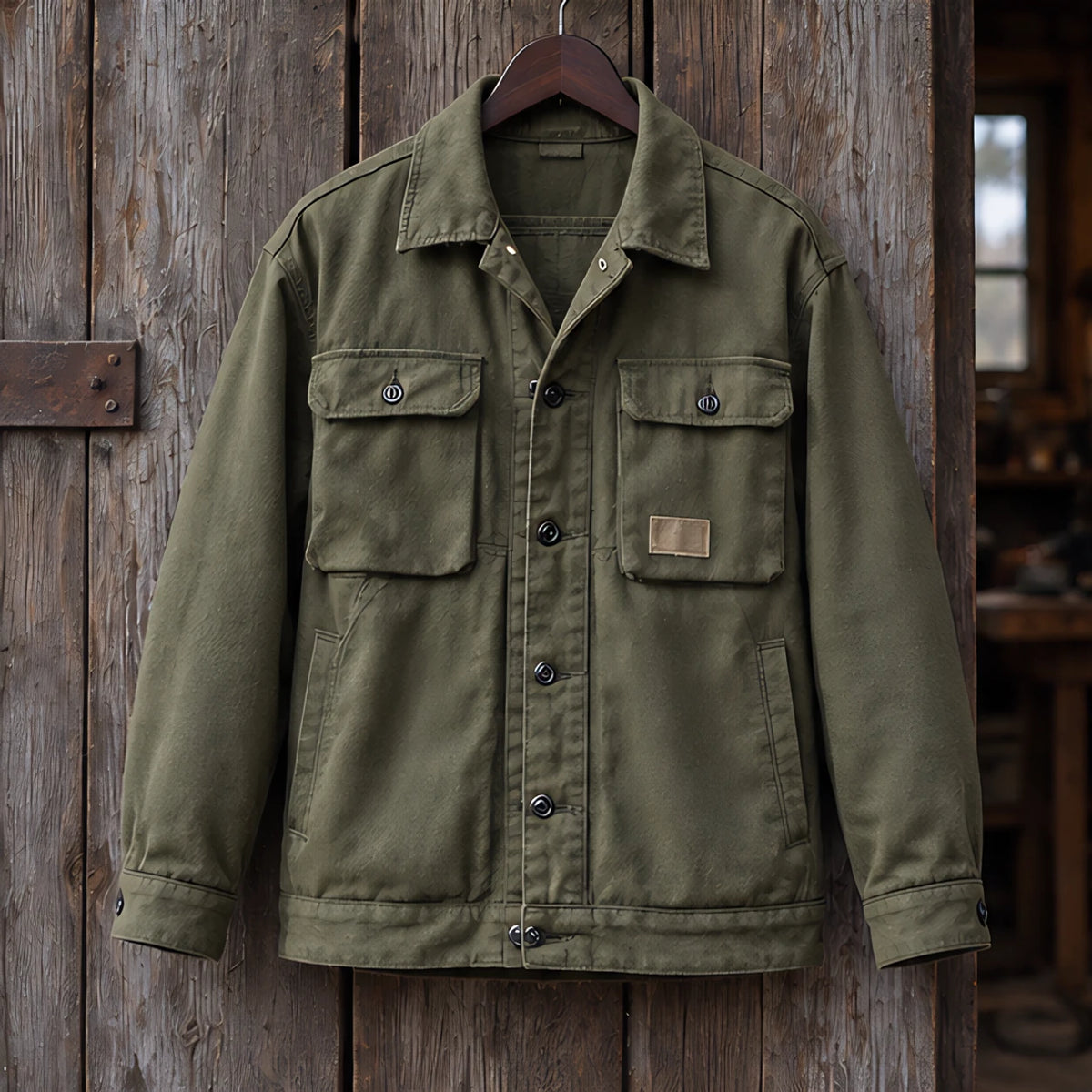 Fairfax Men's Utility Field Jacket - Army Green - jacket - Brondals - Image 3