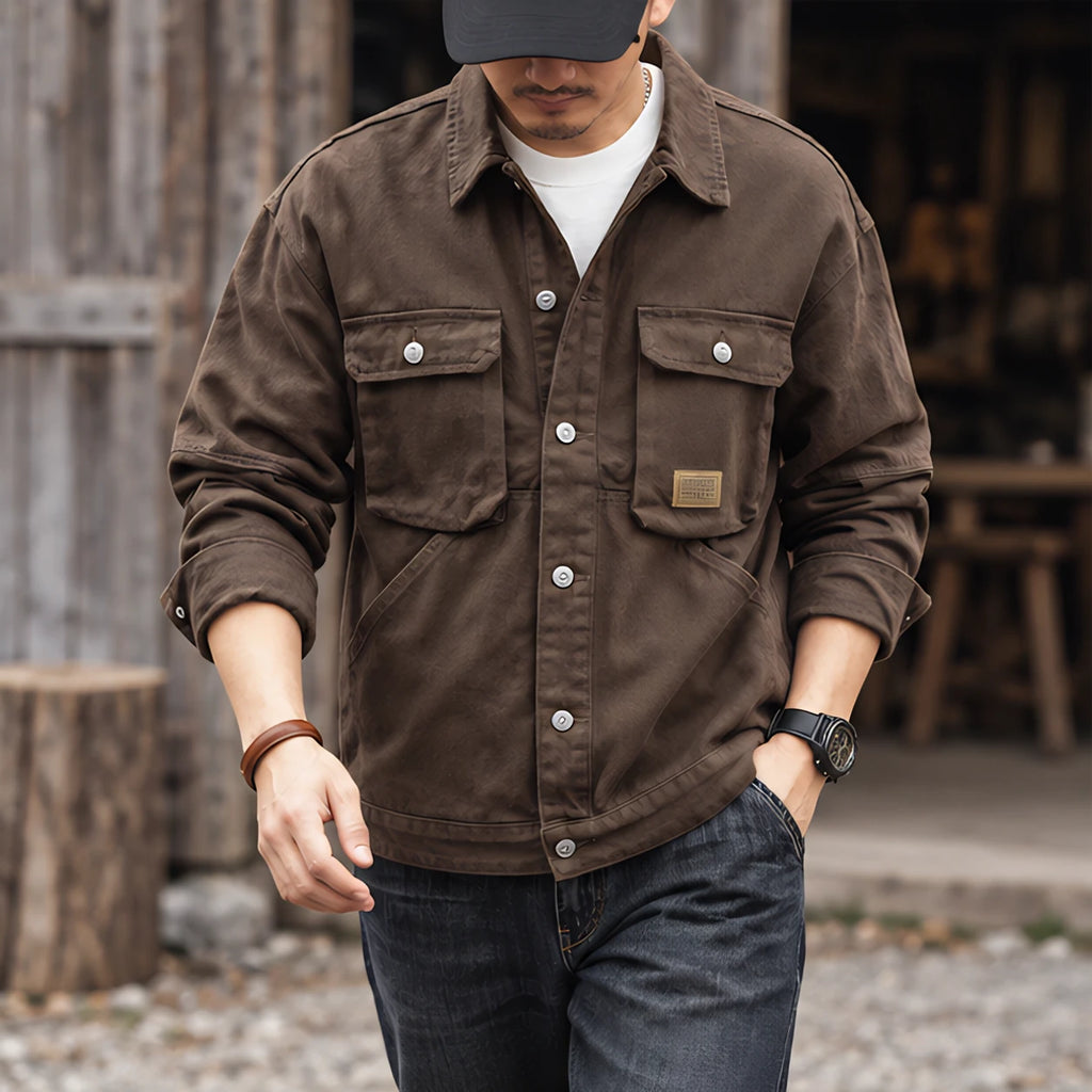 Fairfax Men's Utility Field Jacket - Brown - discount-eligible - Brondals - Image 2
