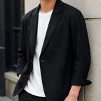 Finch Linen Blazer - Black - linen blazer - Brondals - Image 3