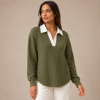 Fiora Long Sleeve Polo Shirt - Green - Women's Clothing > Shirts > Polo Shirts - Brondals - Image 1