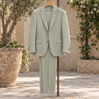 Fitzgerald Men's Smart Casual Blazer and Trouser Set - Green - casual chic - Brondals - Image 3