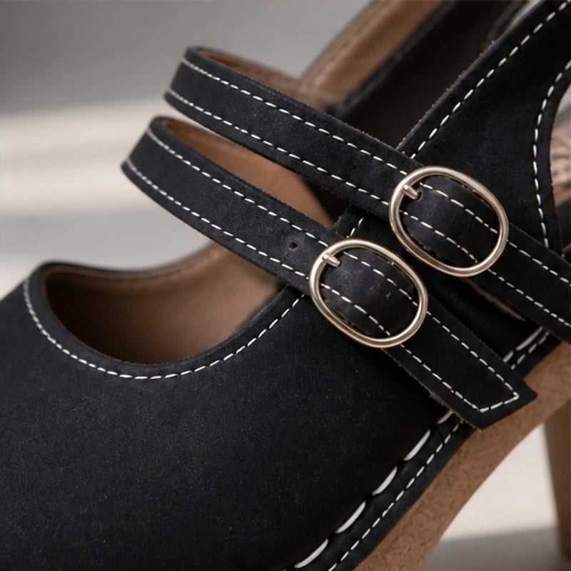 Flavia Slingback Heels - Black - Heels - Brondals - Image 1