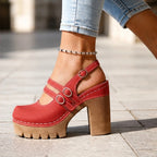 Flavia Slingback Heels - Red - women's heels - Brondals - Image 2