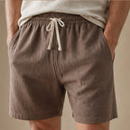 Fleming Linen Shorts - Brown - linen shorts - Brondals - Image 3