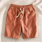 Fleming Linen Shorts - Mute Brown - Shorts - Brondals - Image 1