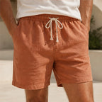 Fleming Linen Shorts - Mute Brown - linen shorts - Brondals - Image 3