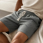Fleming Linen Shorts - Slate - linen shorts - Brondals - Image 3