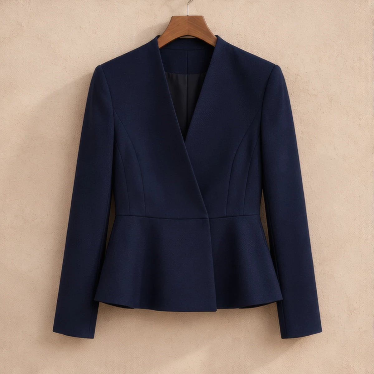 Galina Peplum Blazer - Navy Blue - Department: Women - Brondals - Image 3