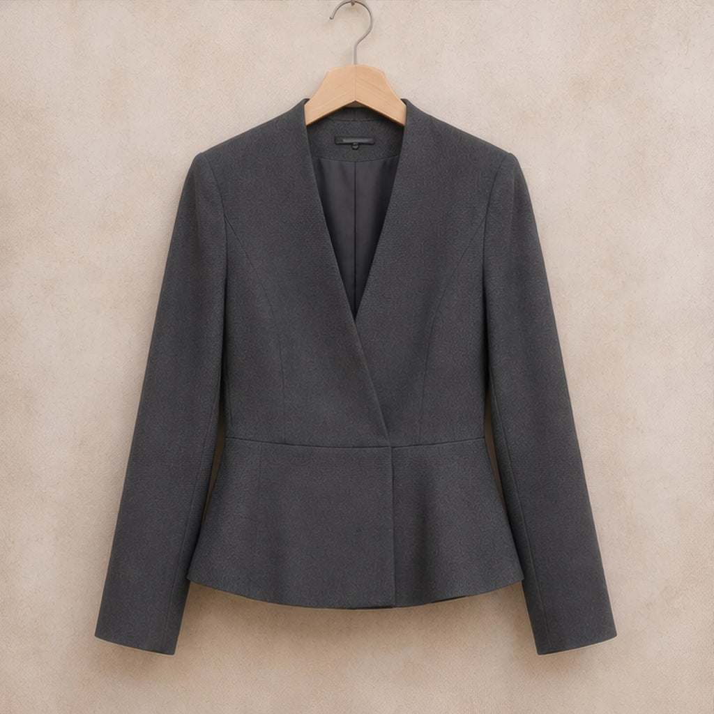 Galina Peplum Blazer - Gray - Department: Women - Brondals - Image 3
