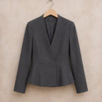 Galina Peplum Blazer - Gray - Department: Women - Brondals - Image 3