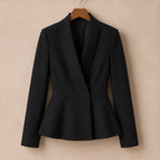 Galina Peplum Blazer - Black - Department: Women - Brondals - Image 3