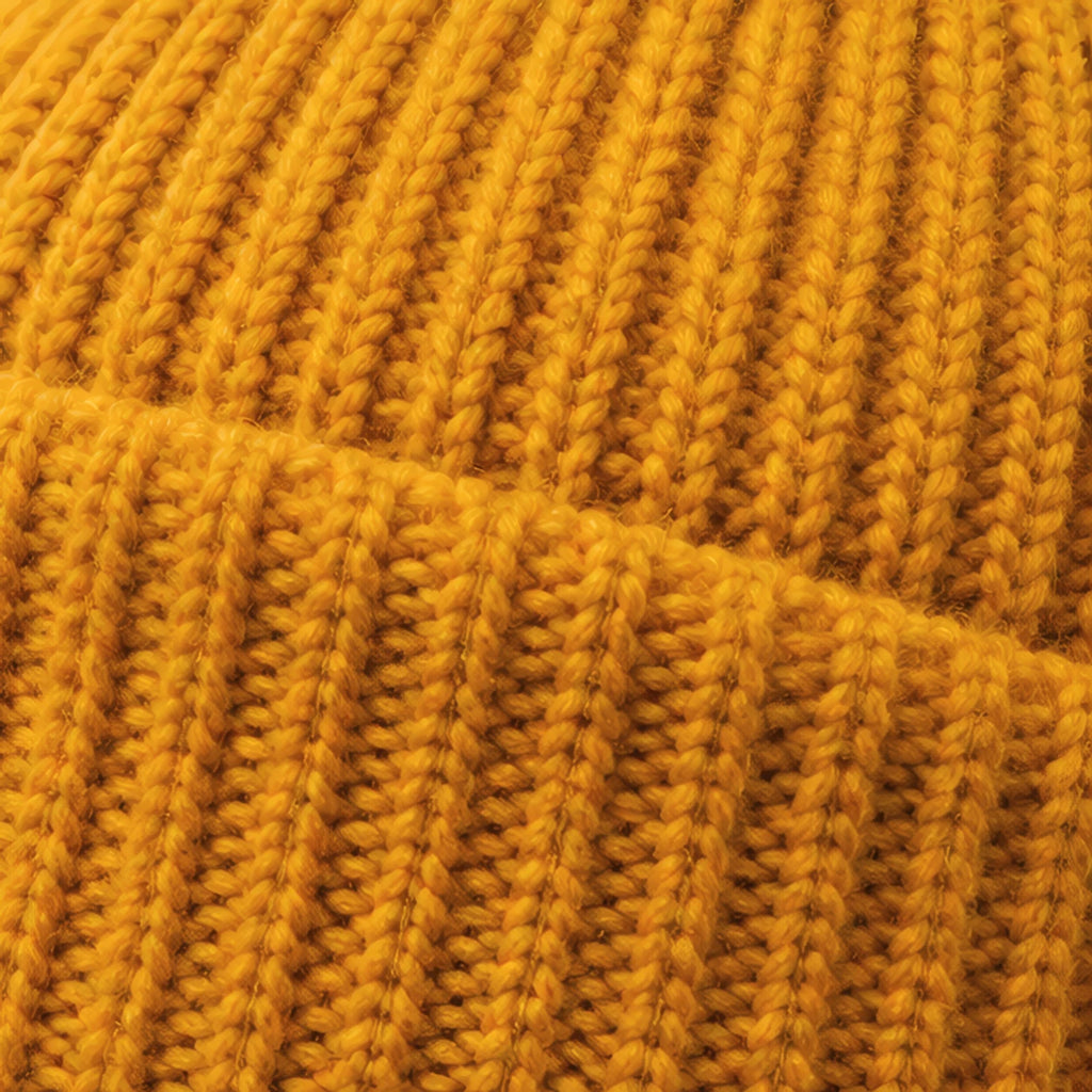 Gareth Stretch Knit Ribbed Beanie - Yellow - color_gallery - Brondals - Image 4