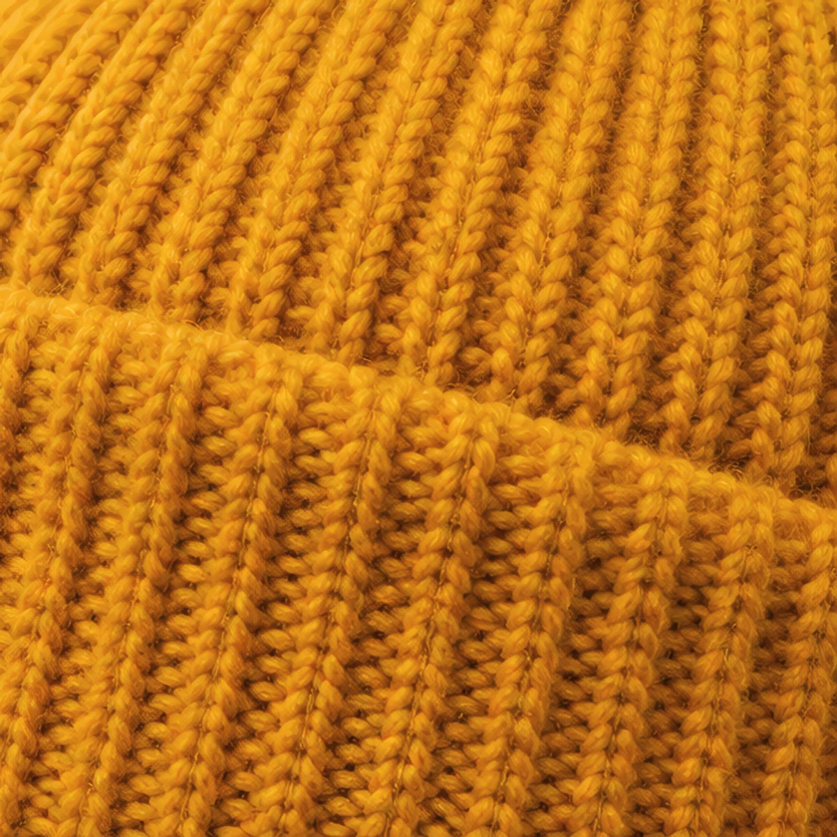 Gareth Stretch Knit Ribbed Beanie - Yellow - color_gallery - Brondals - Image 4