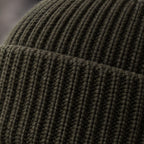 Gareth Stretch Knit Ribbed Beanie - Army green - color_gallery - Brondals - Image 4