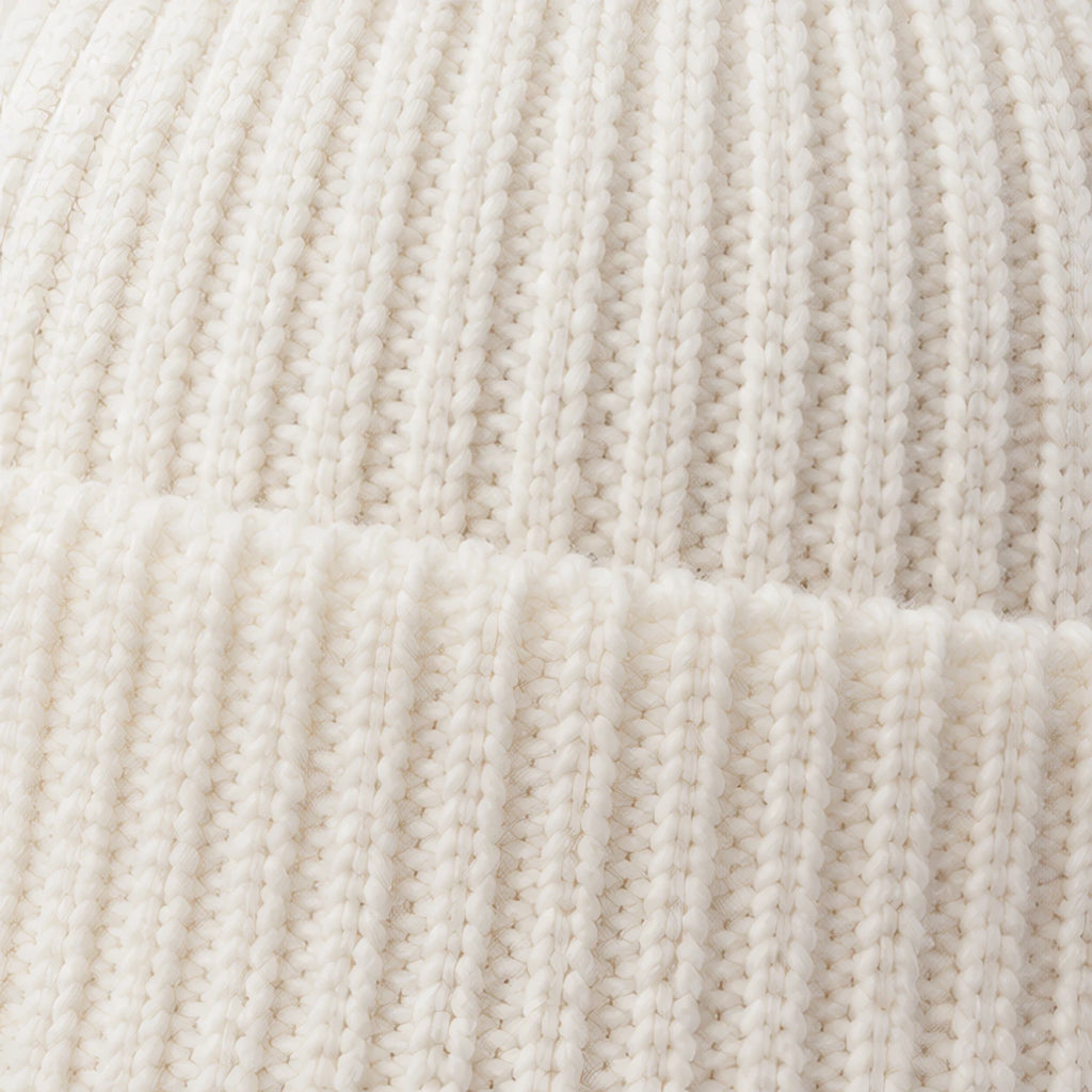 Gareth Stretch Knit Ribbed Beanie - White - color_gallery - Brondals - Image 4