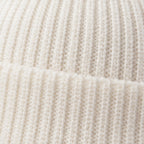Gareth Stretch Knit Ribbed Beanie - White - color_gallery - Brondals - Image 4