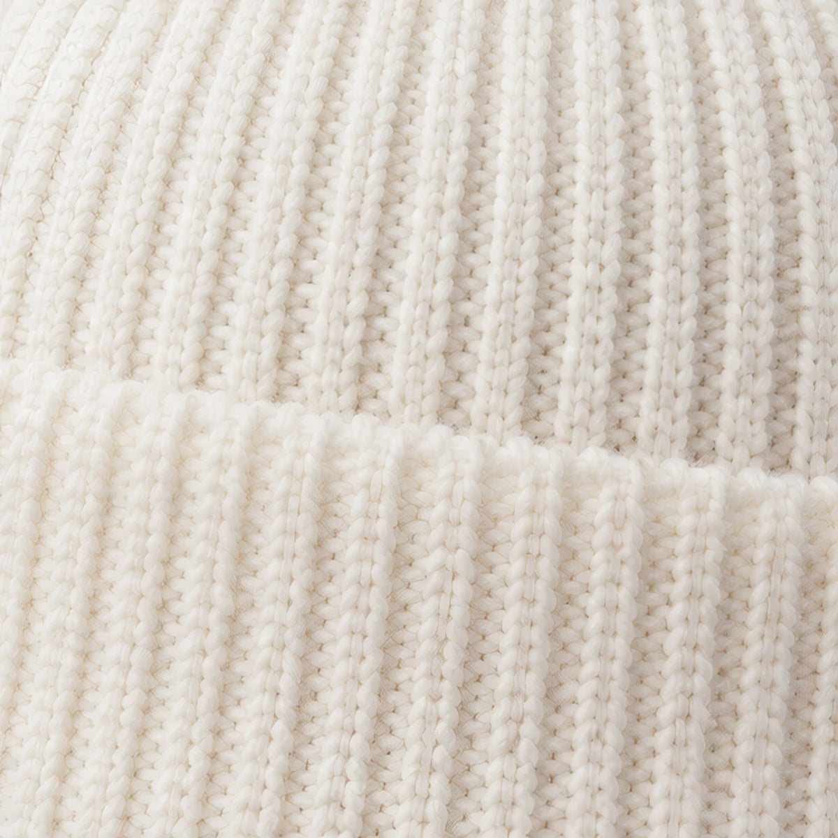 Gareth Stretch Knit Ribbed Beanie - White - color_gallery - Brondals - Image 4