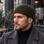 Gareth Stretch Knit Ribbed Beanie - Army green - Clothing Accessories > Hats > Beanies - Brondals - Image 1