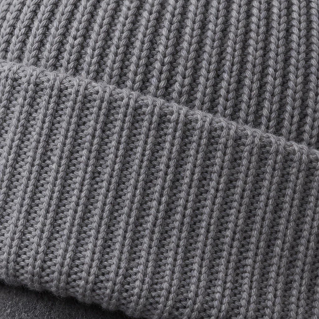 Gareth Stretch Knit Ribbed Beanie - Gray - color_gallery - Brondals - Image 4