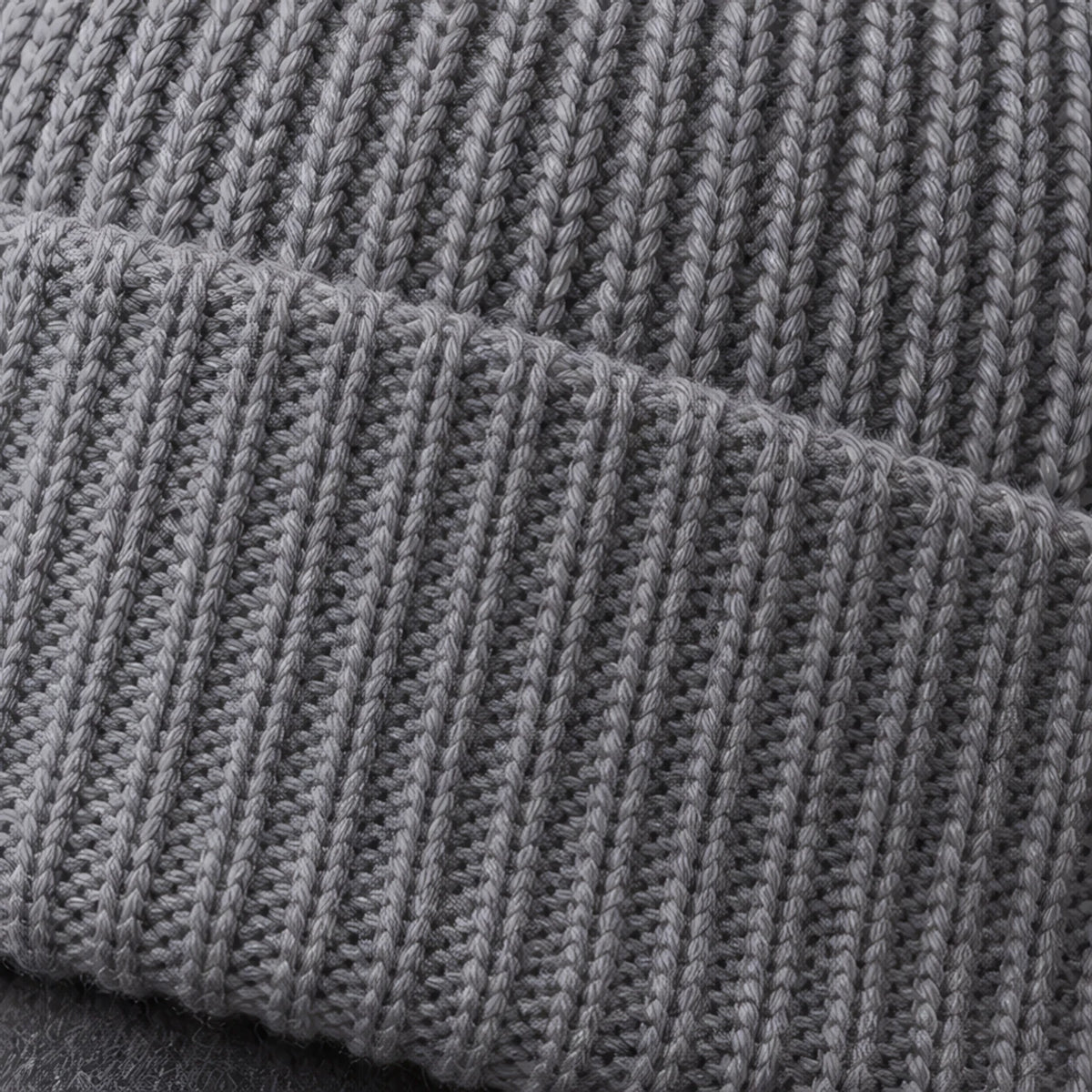 Gareth Stretch Knit Ribbed Beanie - Gray - color_gallery - Brondals - Image 4