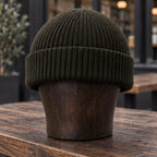 Gareth Stretch Knit Ribbed Beanie - Black - beanie - Brondals - Image 3
