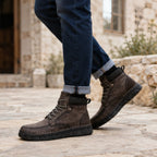 Garrett Men's Moc-Toe Boots - Charcoal Brown - Catalog Group: Footwear - Brondals - Image 2
