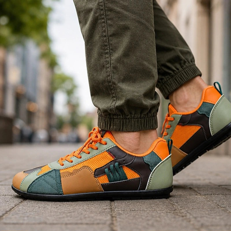 Gilbert Racer Sneakers - Orange - color block sneakers - Brondals - Image 4