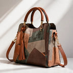 Gisela Panelled Structured Top-Handle Handbag - Thistle - Women's Accessories > Structured Top-Handle Handbags - Brondals - Image 1