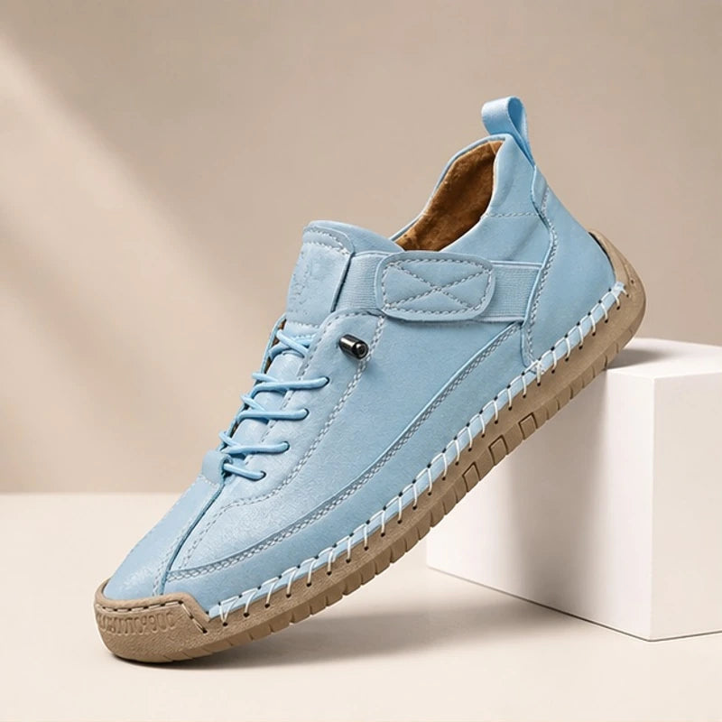 Graham Leather Sneakers - Light Blue - Sneakers - Brondals - Image 1