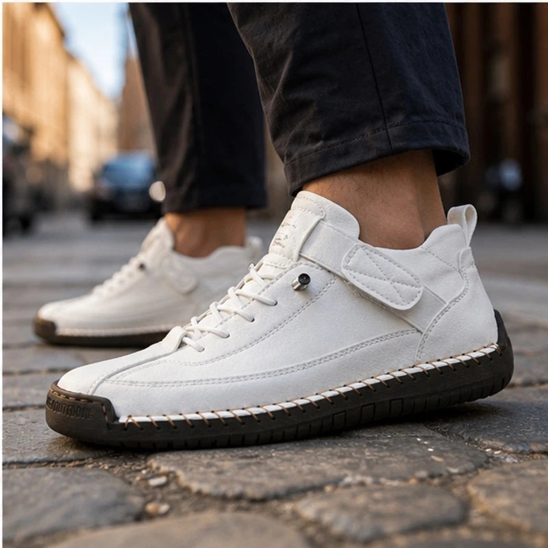 Graham Leather Sneakers - White - leather sneakers - Brondals - Image 3
