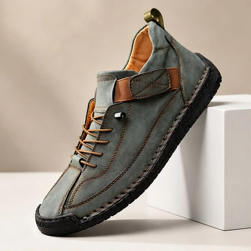 Graham Leather Sneakers - Olive - Sneakers - Brondals - Image 1