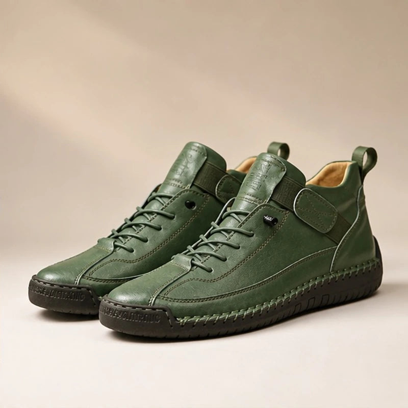 Graham Leather Sneakers - Green - sneakers - Brondals - Image 2