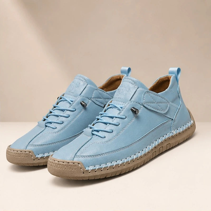 Graham Leather Sneakers - Light Blue - sneakers - Brondals - Image 2